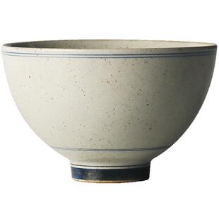 九土陶瓷青花碗家用吃饭隔热汤面碗手工日式粗陶碗餐具食器可微波