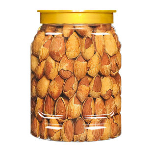 原味巴旦木仁500g杏仁坚果散装零食烘焙5斤年礼巴旦木罐装年货