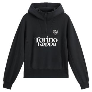 Kappa卡帕背靠背运动卫衣女春季新品短款收腰空气层连帽上衣女款