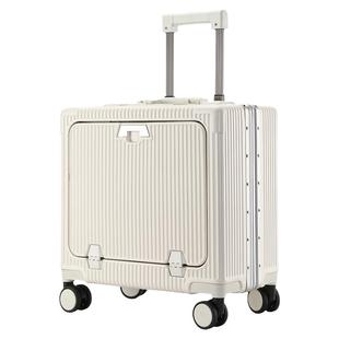 袋鼠18寸可登机小行李箱女2025新款20小型拉杆前开口16上飞机旅行