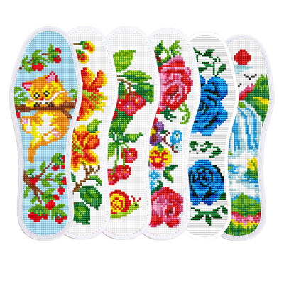 十字绣不掉色手工刺绣鞋垫2024