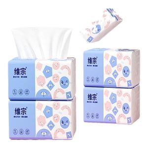 维宗5层餐巾纸面巾纸实惠装家用大小包抽纸原木浆加厚卫生纸整箱