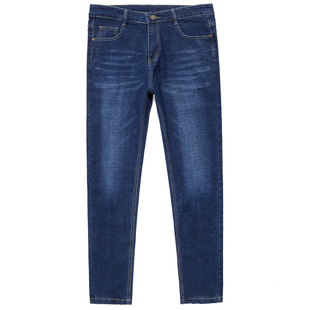 2025秋冬款牛仔裤男宽松直筒加肥加大码弹力外穿肥佬胖子休闲长裤