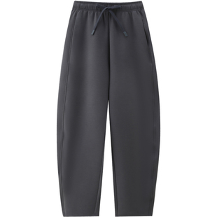 休闲裤女2025新款秋冬季卫工装裤今年流行空气层修身外穿保暖女裤