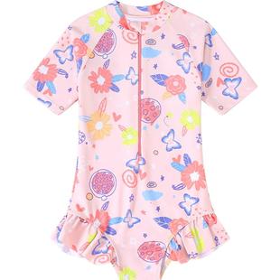 儿童泳衣女孩连体2026新款游泳衣女童泳装女宝宝2岁3岁婴幼儿泳衣