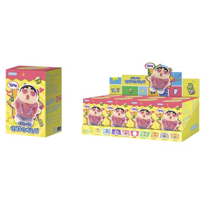 新品 蜡笔小新 情绪多巴胺系列搪胶毛绒挂件盲盒卡通可爱潮玩生日