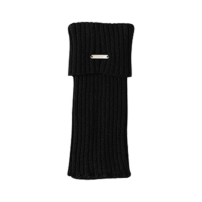 袜套堆堆袜2026百搭针织小腿套金属标美式复古咖啡棕色套女秋冬季