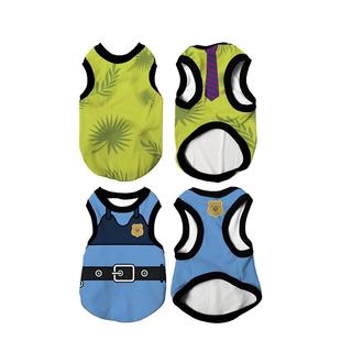 宠物保暖背心小狗狗衣服秋冬新款疯狂动物城尼克朱迪可爱狗狗衣服