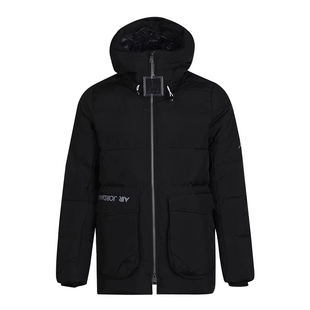 耐克Nike JORDAN 中长款男子保暖连帽羽绒服外套CK6662-010-011