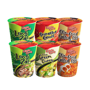 小厨师进口冬阴功泰北金汤面组合速食宿舍夜宵9杯免煮网红方便面