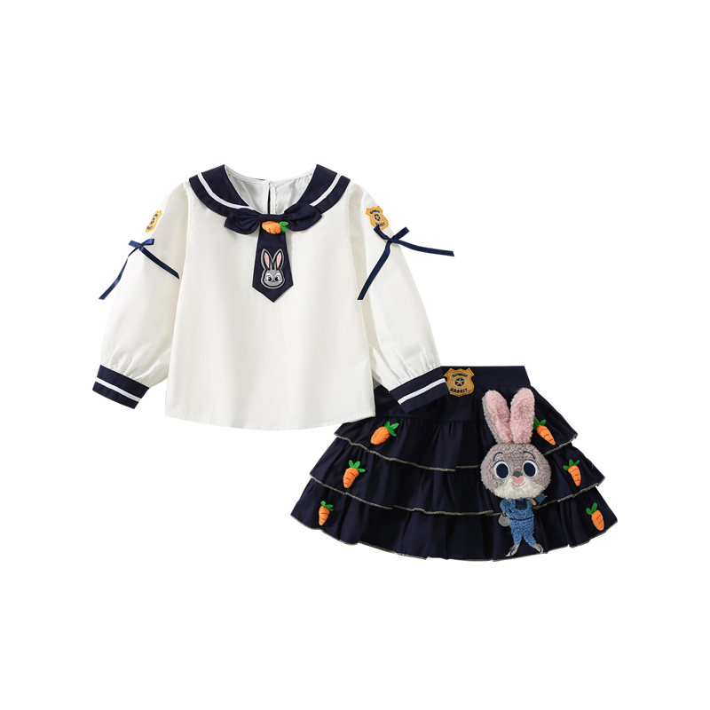 sesameclub女童秋装裙子长袖套装