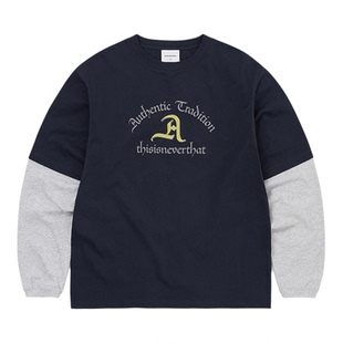 thisisneverthat® Layered L/S Tee 26年新春季拼色长袖T恤宽松