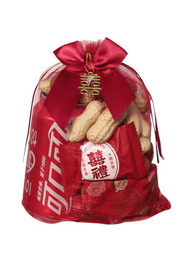 结婚喜糖袋纱袋手提糖果盒