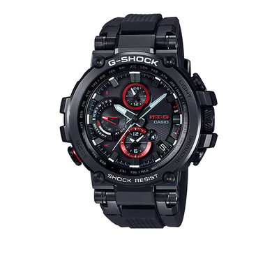 卡西欧G-SHOCK金属防水防震太阳能蓝牙连接男表MTG-B1000B-1A