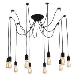 天女散花吊灯创意工业风loft灯客餐厅服装店铺办公室多头蜘蛛灯具