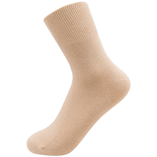 华邦老年松口袜女纯色棉专业宽松无痕舒适肥胖肿不勒脚睡觉秋冬厚