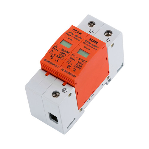 光伏直流浪涌保护器2P 太阳能防雷器1000v/40KA/2P避雷器