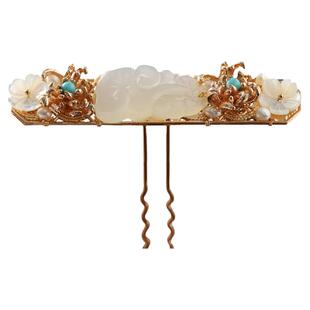 青雀记原创手工汉服头冠复古风发饰头饰小发钗仙女系温柔发冠扶苏