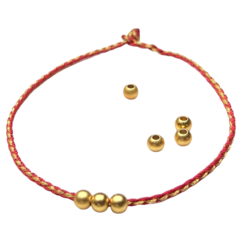 金丝转运小红绳本命年纯手工极细编织手绳四股手链1m包邮可穿饰品