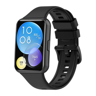 适用于华为fit2/3手表表带watch Fit4/5液态硅胶腕带fit4pro/5pro智能运动手表替换带男女高级配件夏季透气