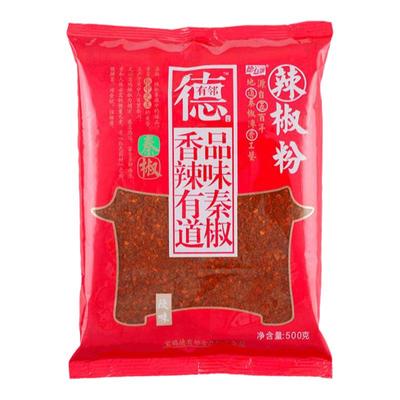 德有邻 陕西特产正宗辣椒粉辣椒面500g 粗细可选凉皮油泼辣子调料