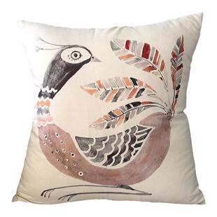 生丝特价美中式欧式现代艺术客厅抱枕套样板间书房腰靠垫不含芯