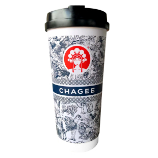 沪上阿姨咖啡杯模型奶茶杯雕塑网红开业装饰户外爷爷不泡茶大摆件