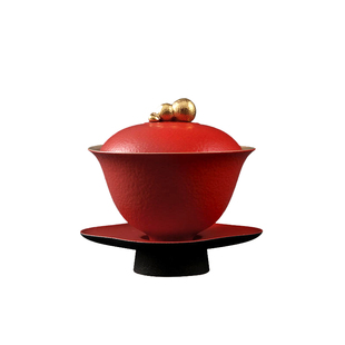 故宫乾隆御笔福字茶杯盖碗茶杯鎏金水杯端午节庆礼物