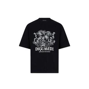 DSQUARED2/D2次方 2026春夏男士棉质圆领短袖T恤