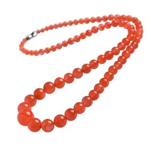 南红项链女男水红料南红玛瑙散珠子手链红玛瑙塔链保山南红手串