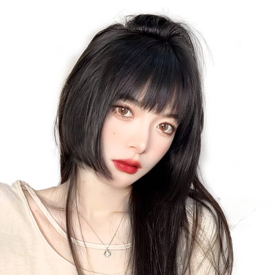 黛萌升级发丝日系齐刘海修颜减龄