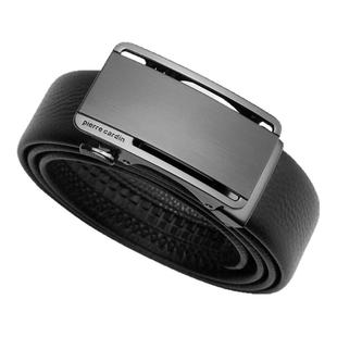 皮尔卡丹男士皮带真皮自动扣商务休闲裤腰带男款正品牛皮裤带新款