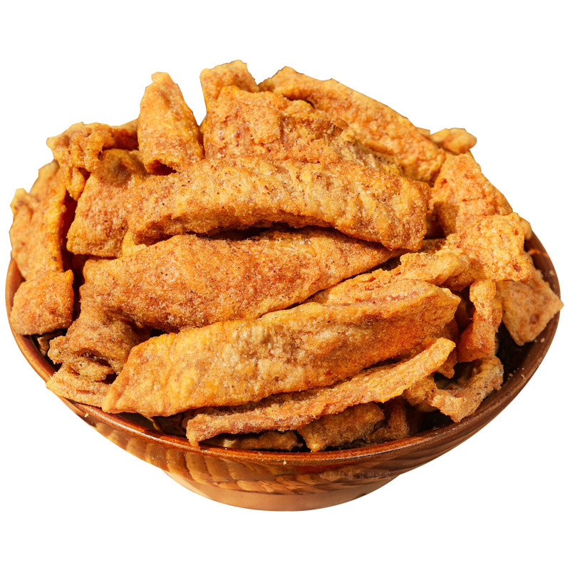 香酥猪皮酥脆爽口肉香浓郁解馋爽