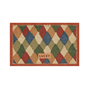 美式浴室地垫仿亚麻耐脏免洗脚垫可定制卫生间厕所门口吸水速干垫