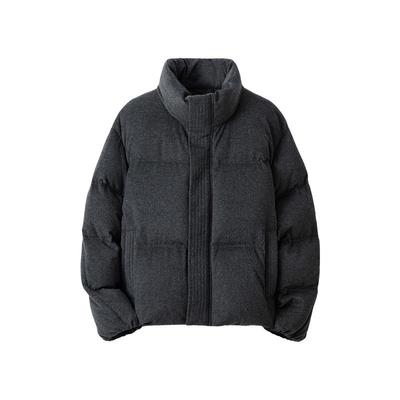 Thessnce冬季廓形立领面包羽绒服