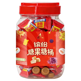阿尔卑斯硬糖喜糖桶水果味奶糖结婚订货喜糖焦香源味网红爆款糖果