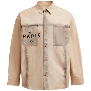 SEASON HIGH秋季BSQ联名时尚出街宽松舒适复古风长袖衬衫外套男装