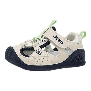 jeep宝宝学步凉鞋夏季软底透气机能鞋1到3岁婴儿鞋一阶段男童鞋子