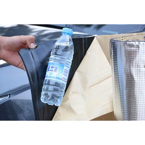 汽车隔音棉自粘发动机引擎盖车门隔音隔热棉压花纯铝板全车隔音棉