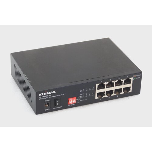 EDIMAX GS1008PHE V2 Long Range 8PORT Gigabit Switch with 4 P