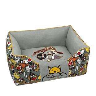 狗窝可拆洗不粘毛四季通用保暖比熊博美泰迪小中型犬猫窝床垫用品