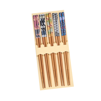 日本石田天然木筷子竹筷5双装