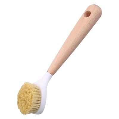 厨房洗锅刷子油污除垢长柄不伤锅不沾油不脏手木柄清洁刷洗碗刷锅