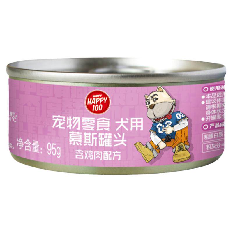 顽皮慕斯狗罐头鸡牛肉幼犬零食