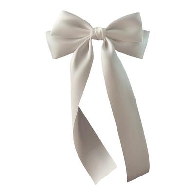 小白杨发夹缎带新娘飘带发夹