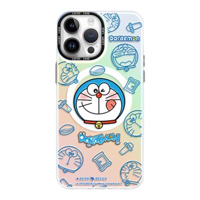 MASFEIL × 叮当猫联名适用苹果17Promax手机壳15Pro磁吸支架iPhone16保护套13网女12全包11防摔14女款新款
