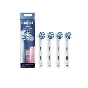 【自营】OralB/欧乐B原装成人牙刷头敏感清洁4支装P/Pro/D系列