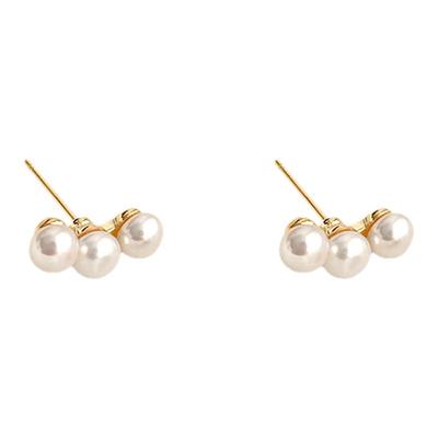天然淡水珍珠耳钉女时尚