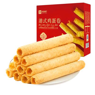 良品铺子经典港式黄油鸡蛋卷580g