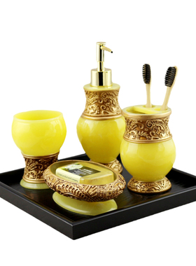 人气简欧卫生间摆件托盘组合饰品